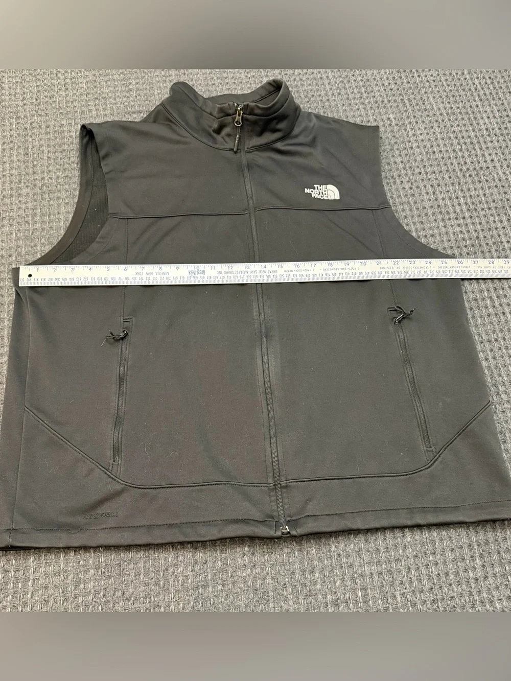 The north face black vest